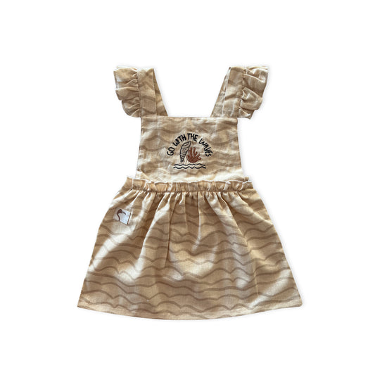 MARZIPAN ‘WAVES’ DRESS Aged 6m to 5 Yrs