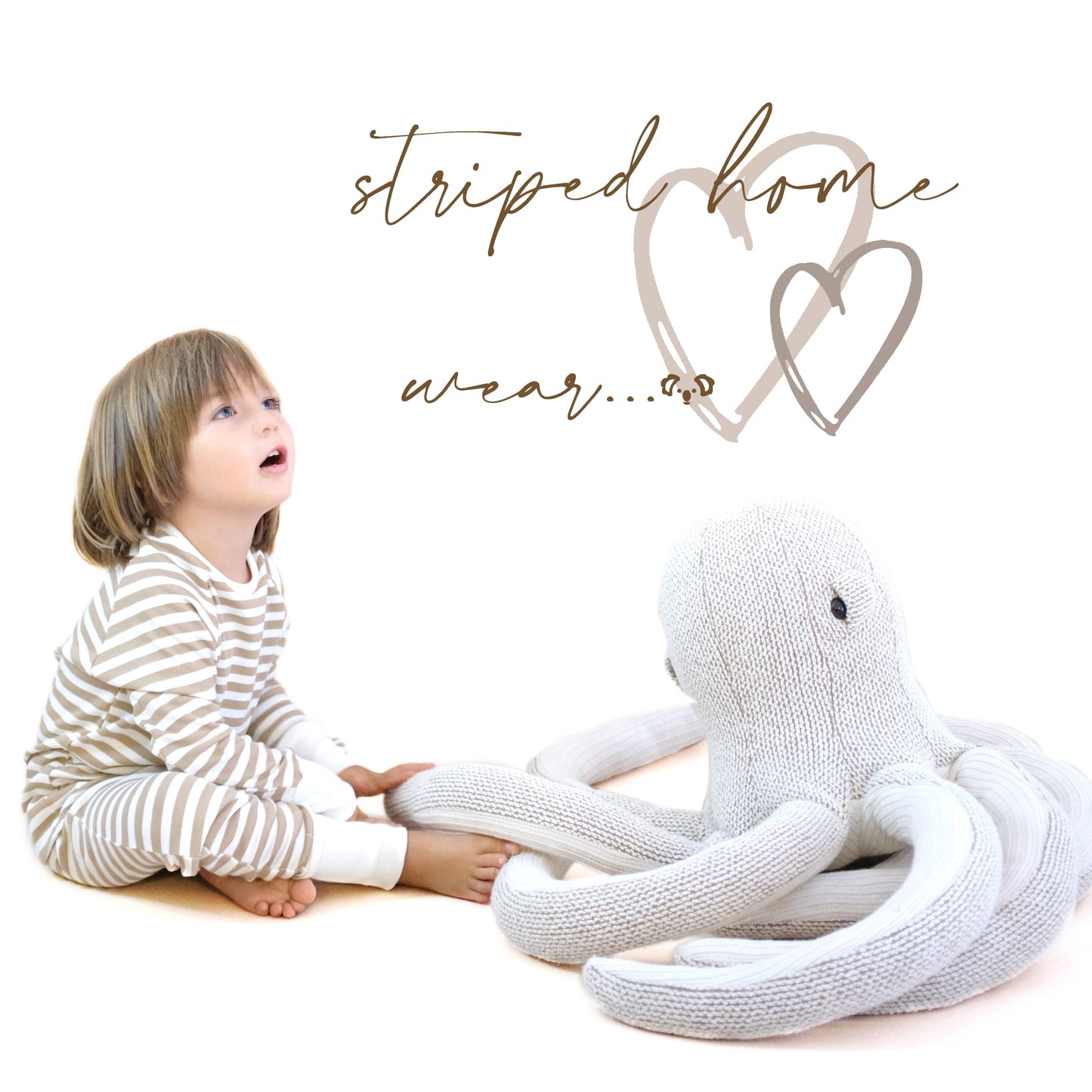 Striped Sleepwear-Aged 1 Yrs to 9 Yrs- Colored Stone