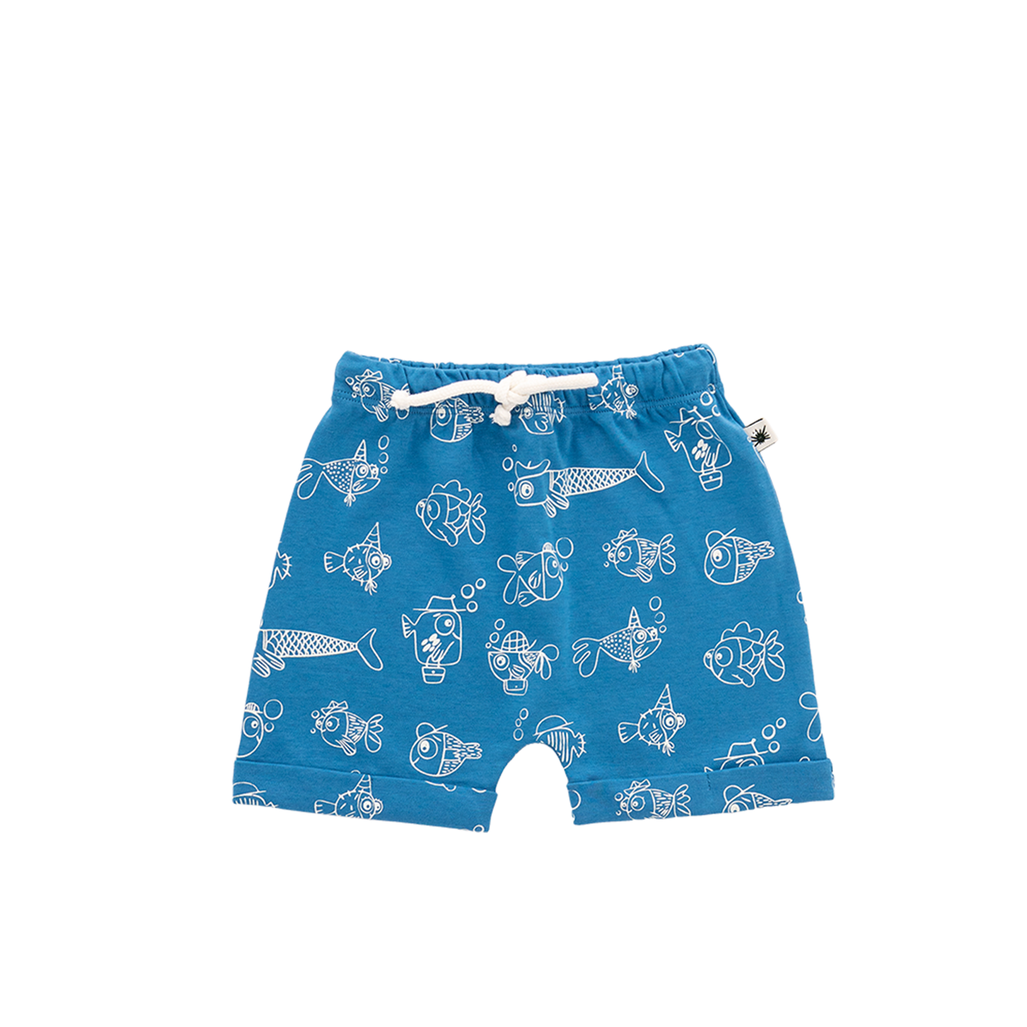 Baggy Shorts - Aged 6m to 7 Yrs- Colored Blue