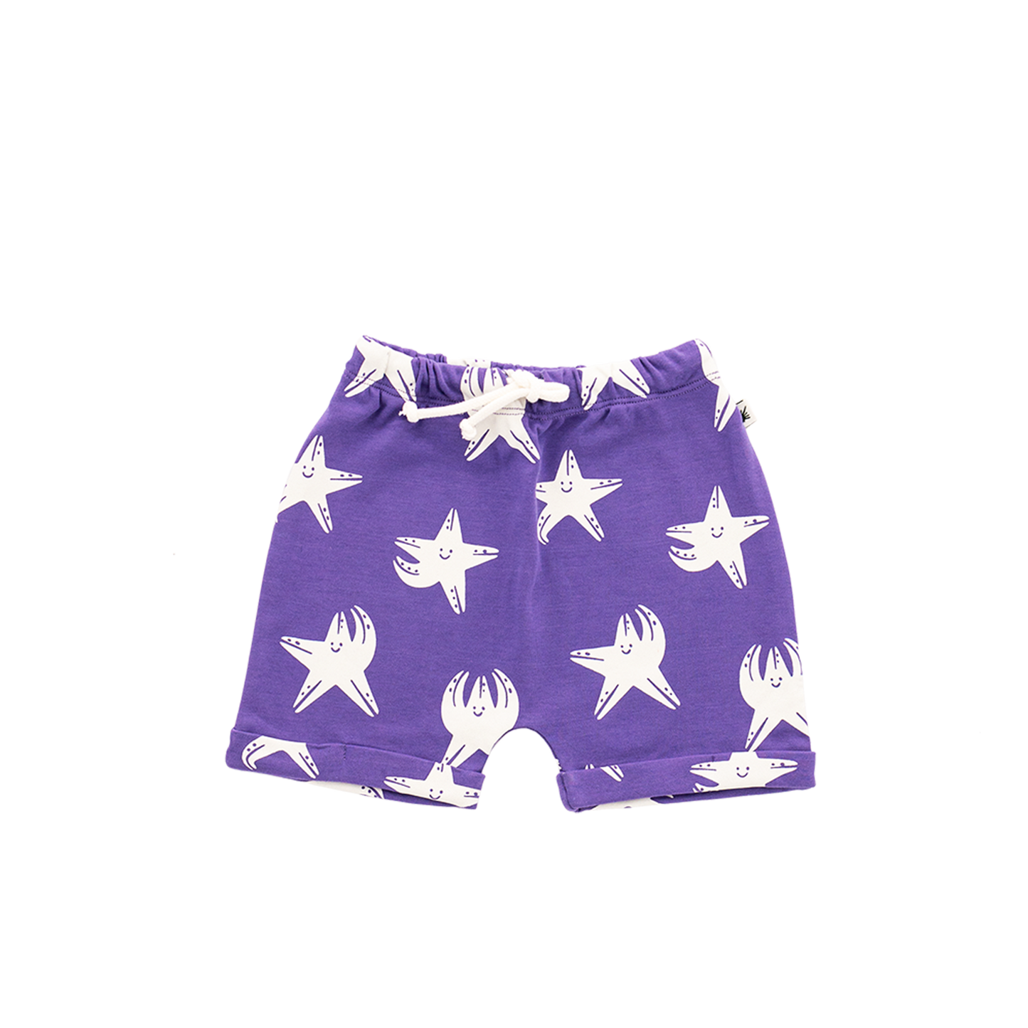 Organic cotton Baggy Shorts - Aged 6m to 7 Yrs- Colored Purple