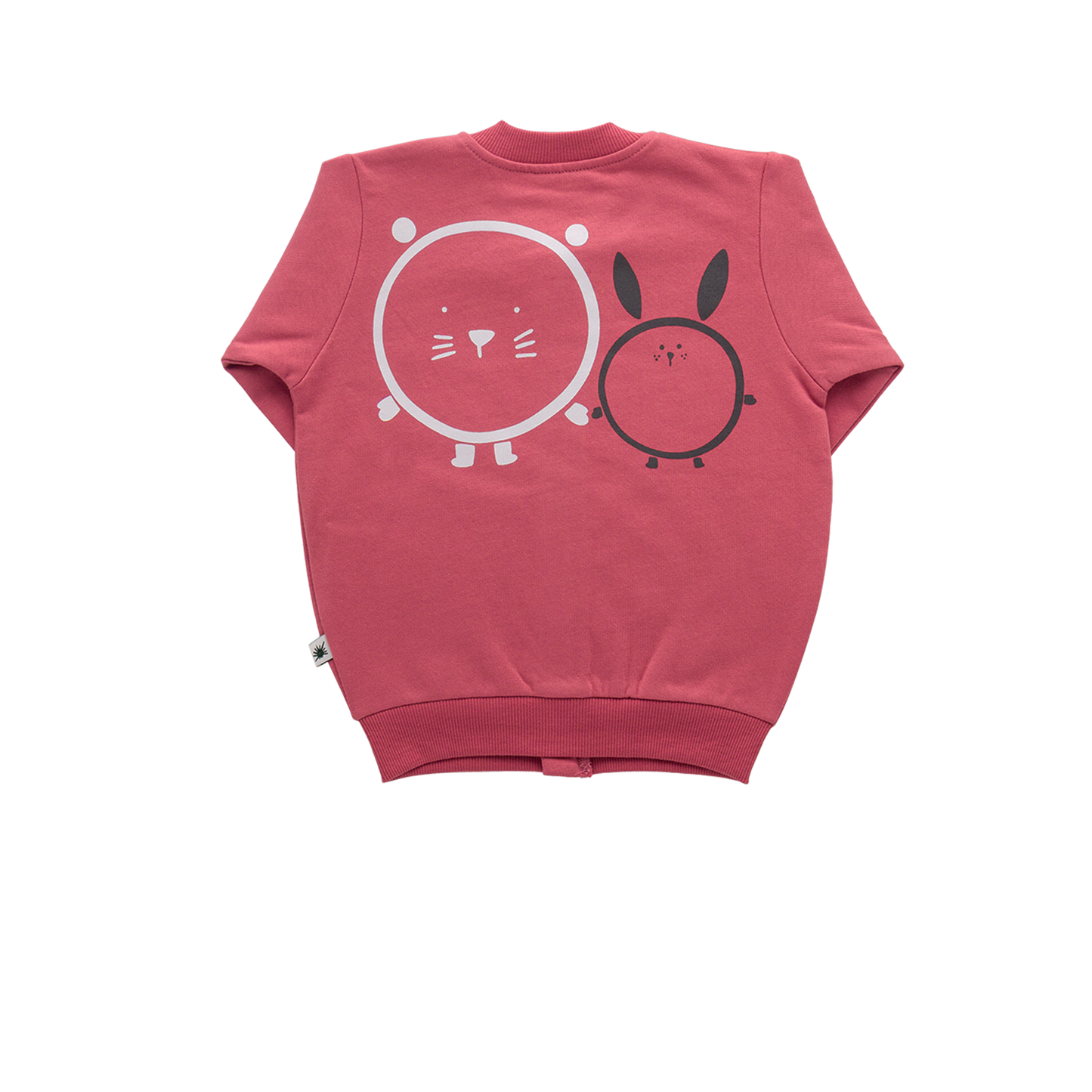Organic "Bomber" jacket -Aged 6m to 5 Yrs- Colored Cherry