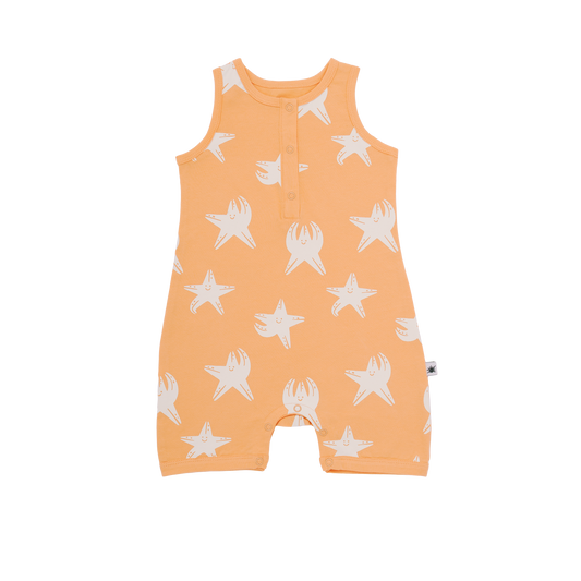 Captain Romper - Aged 0m to 3 Yrs-  Colored Light Coral