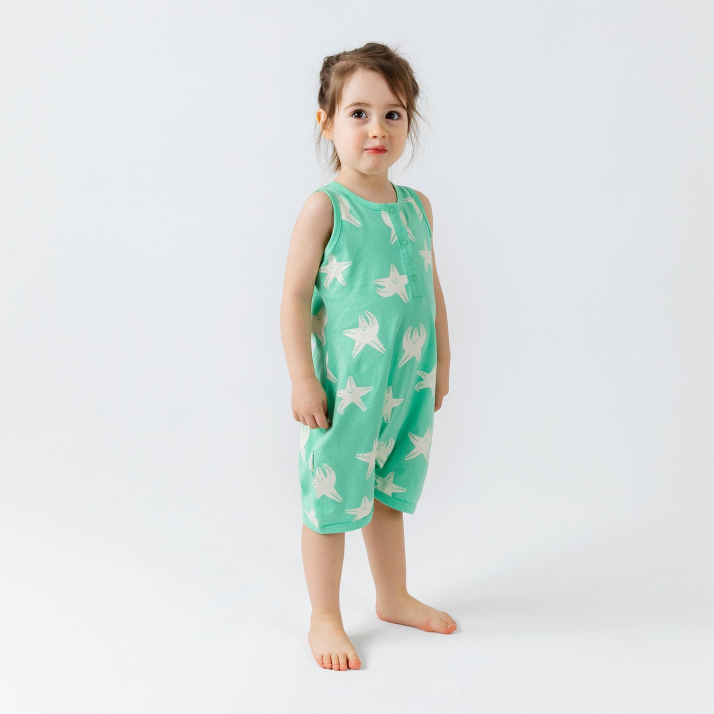 Captain Romper - Aged 0m to 3 Yrs- Colored Green
