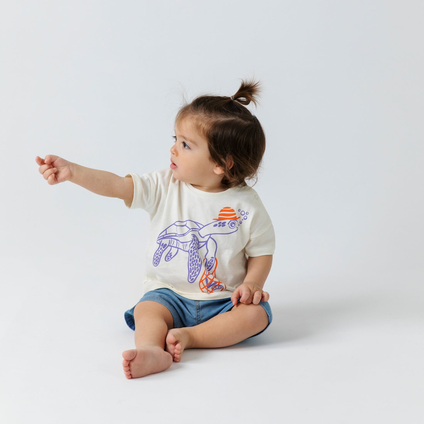 Comfy T-shirt -Aged 6m to 7 Yrs- Colored Offwhite