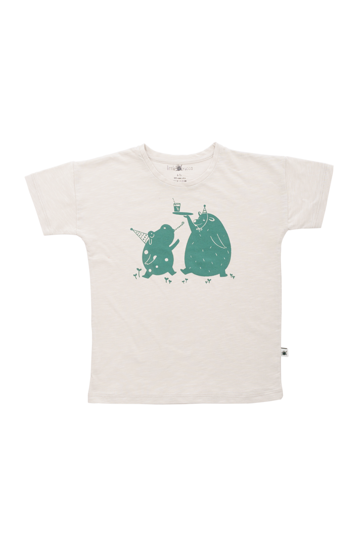 off-white organic T-Shirt for boys and girls