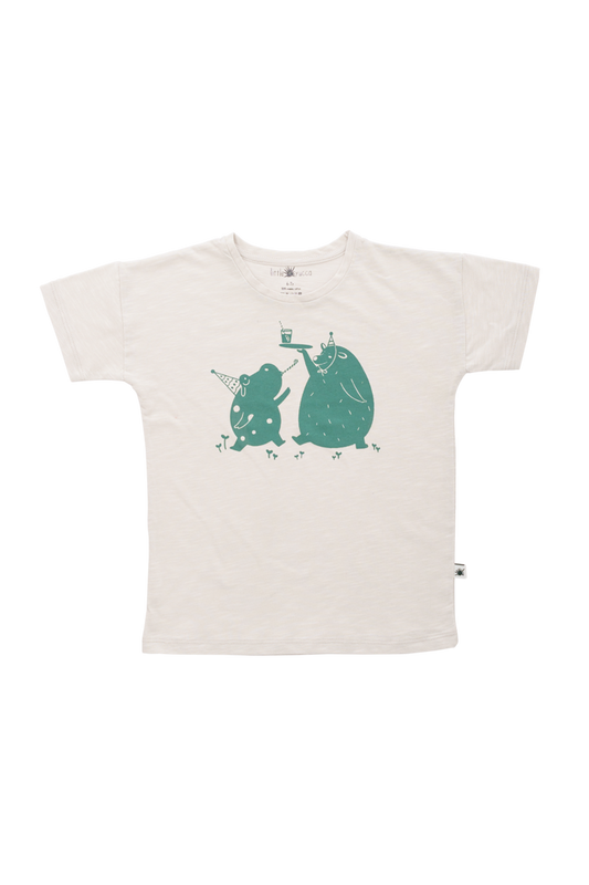 off-white organic T-Shirt for boys and girls