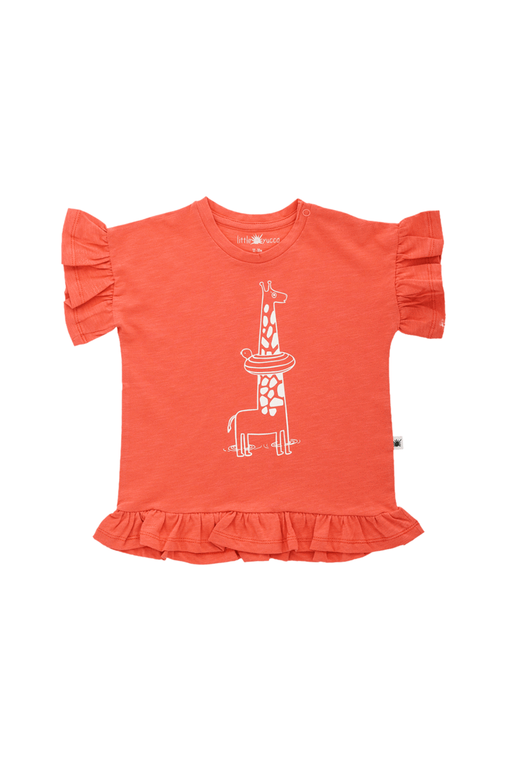 Frills organic cotton t-shirt for Girls