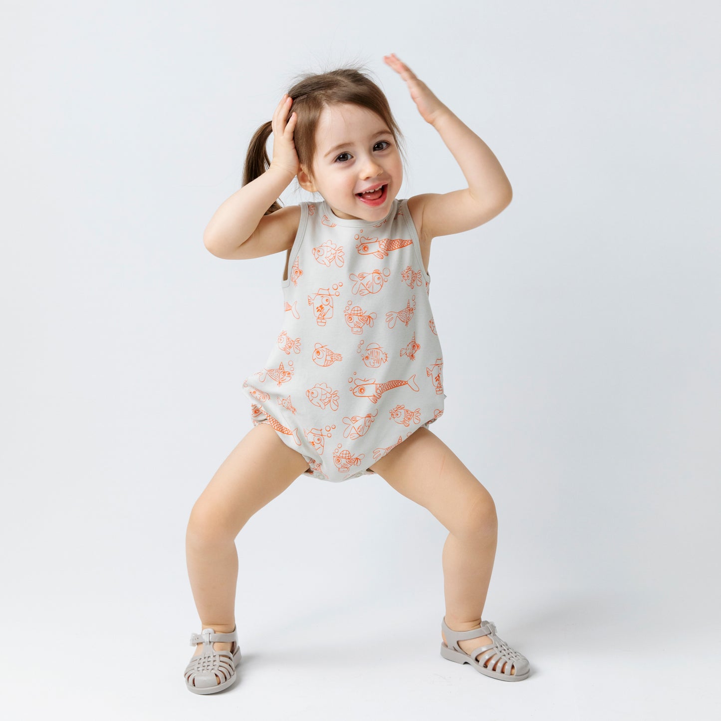 Ladybug Romper - Aged 0m to 2 Yrs- Colored Offwhite