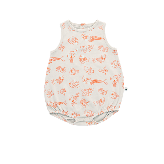 Ladybug Romper - Aged 0m to 2 Yrs-  Colored Offwhite