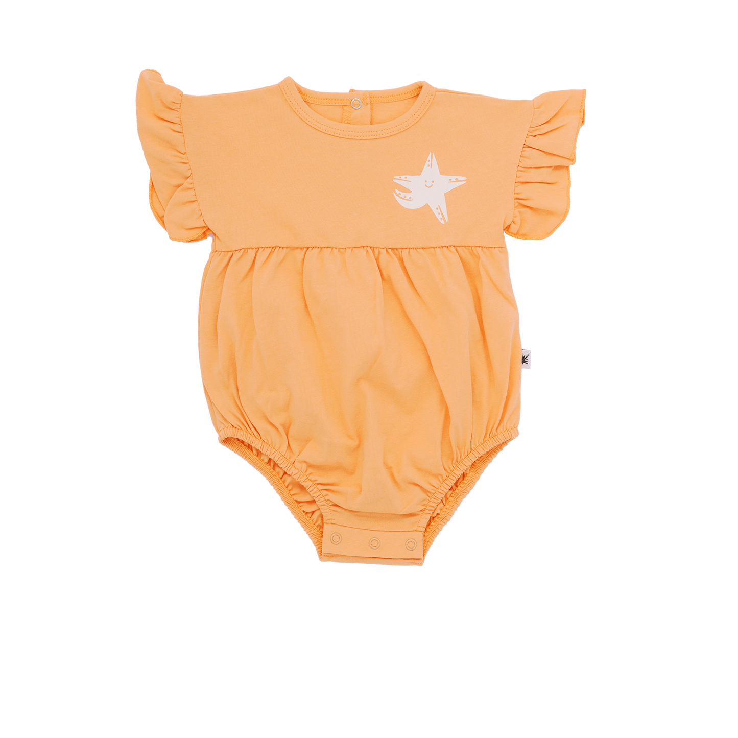 Organic cotton Mermaid Romper - Aged 0m to 3 Yrs- Colored Coral