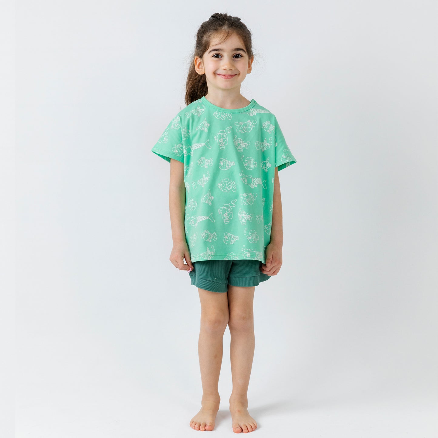 Party T-shirt - Aged 6m to 7 Yrs- Colored Mint
