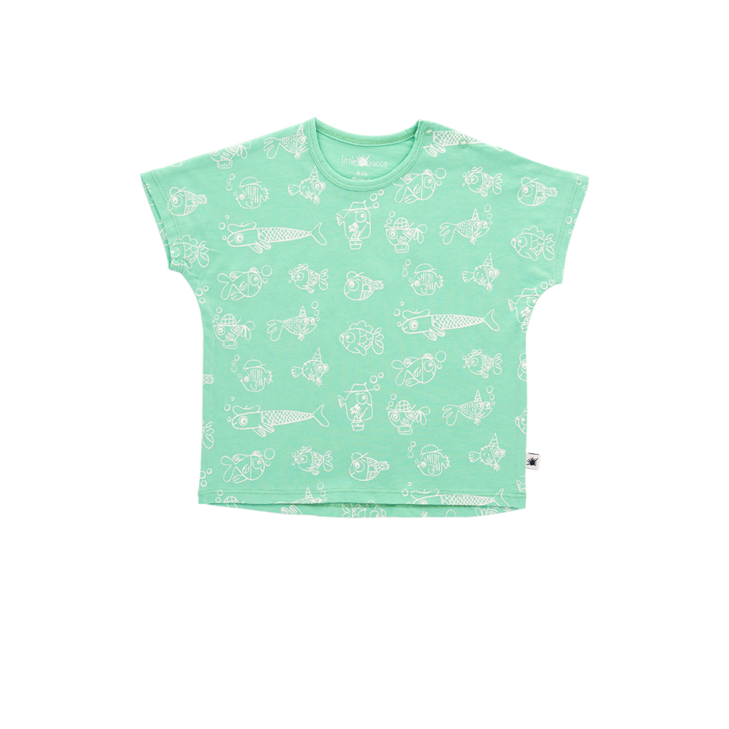 Party T-shirt - Aged 6m to 7 Yrs- Colored Mint