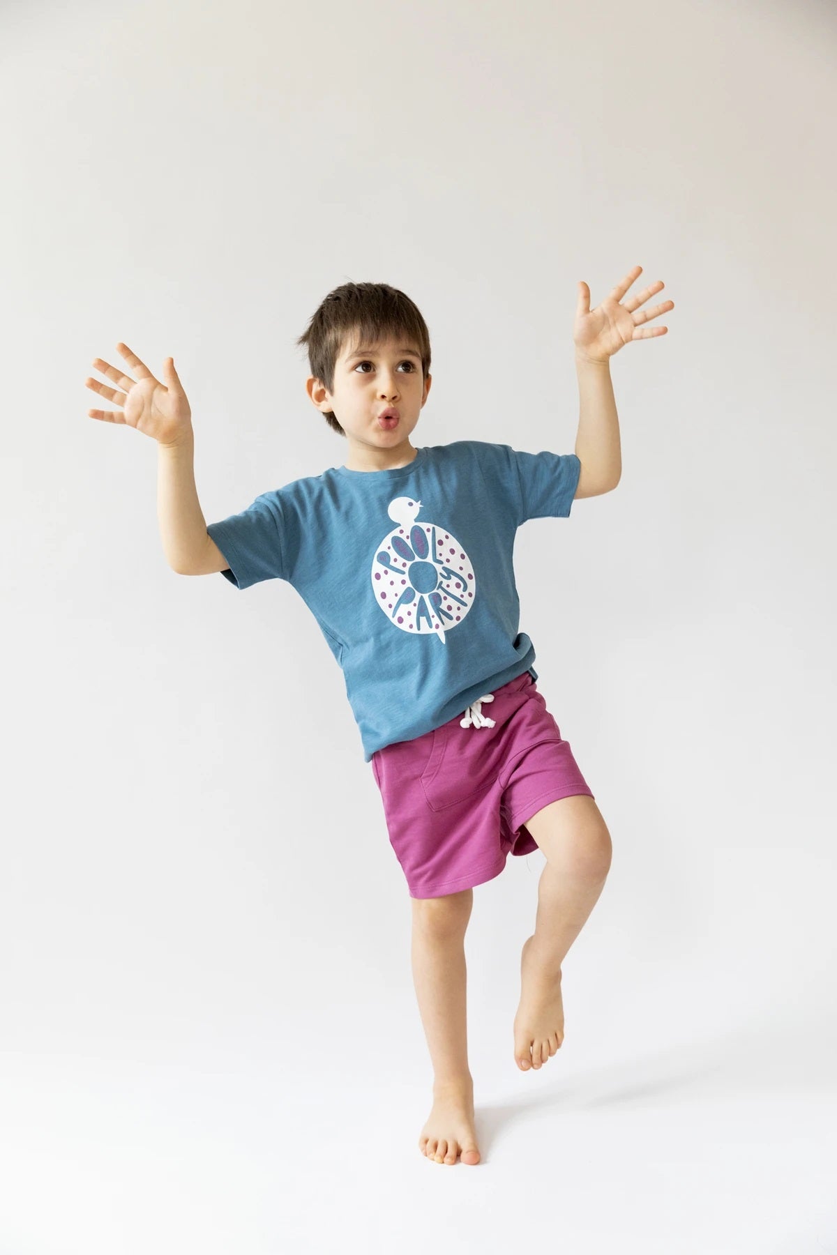 Organic cotton short for boys and girls