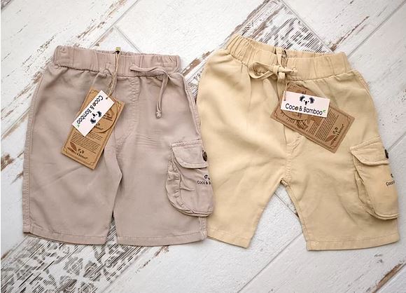 Rio Boy Shorts -Aged 2 Yrs to 7 Yrs- Colored Lemon