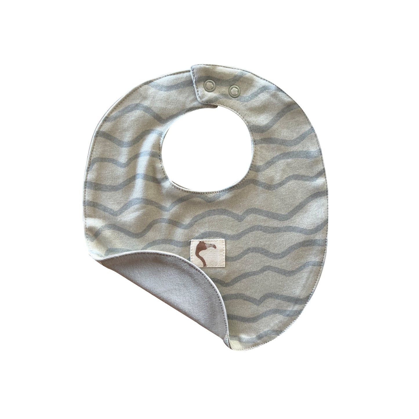 Organic DOUBLE SIDED BLUE ’WAVES’ BIB