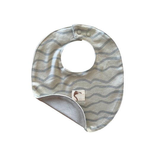 Organic DOUBLE SIDED BLUE ’WAVES’ BIB