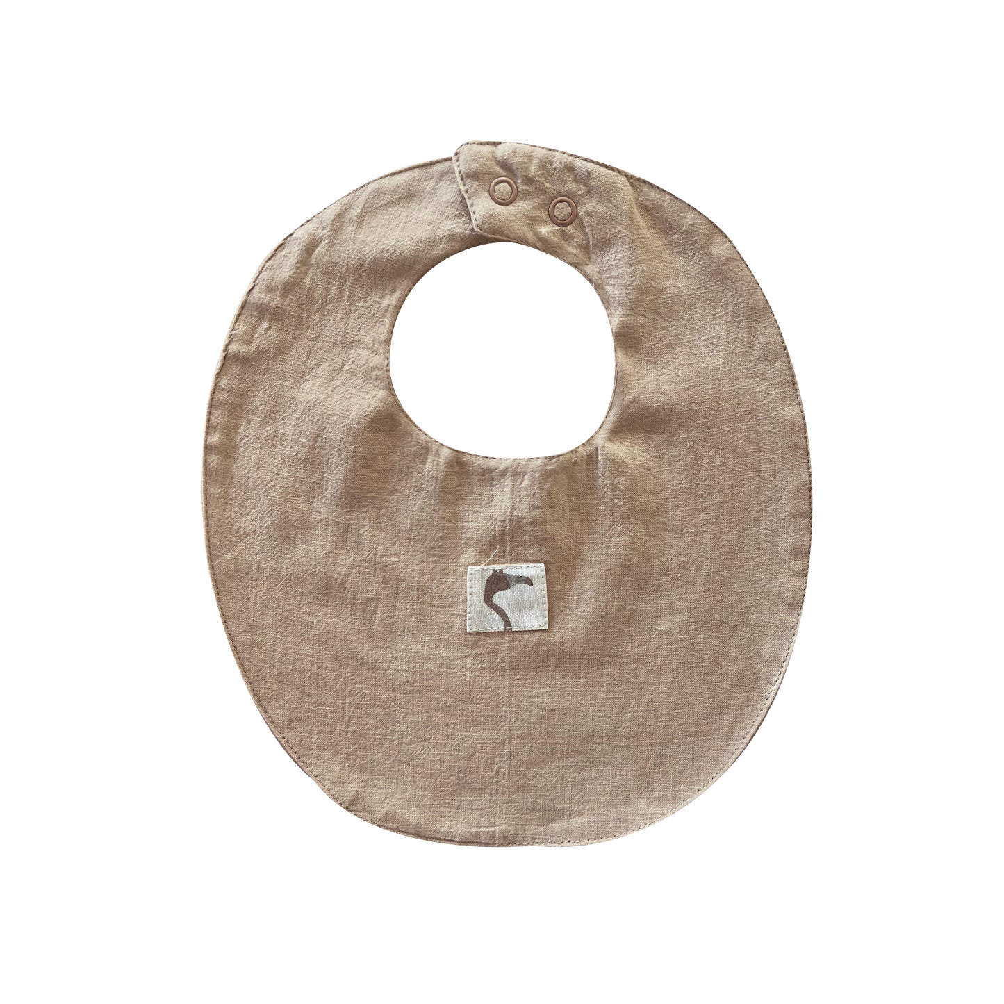 Organic DOUBLE SIDED MARZIPAN ‘WAVES’ WOVEN BIB