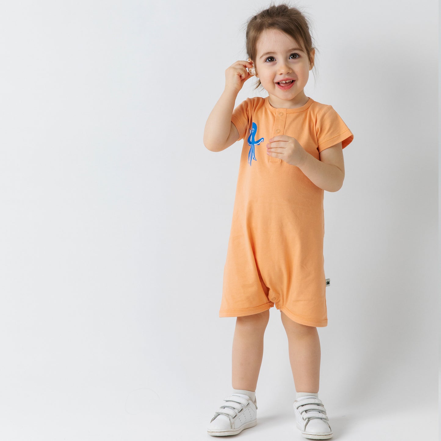 Sunny Romper -Aged 6m to 3 Yrs - Colored Coral