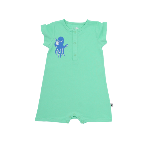 Sunny Romper -Aged 6m to 3 Yrs - Colored Green