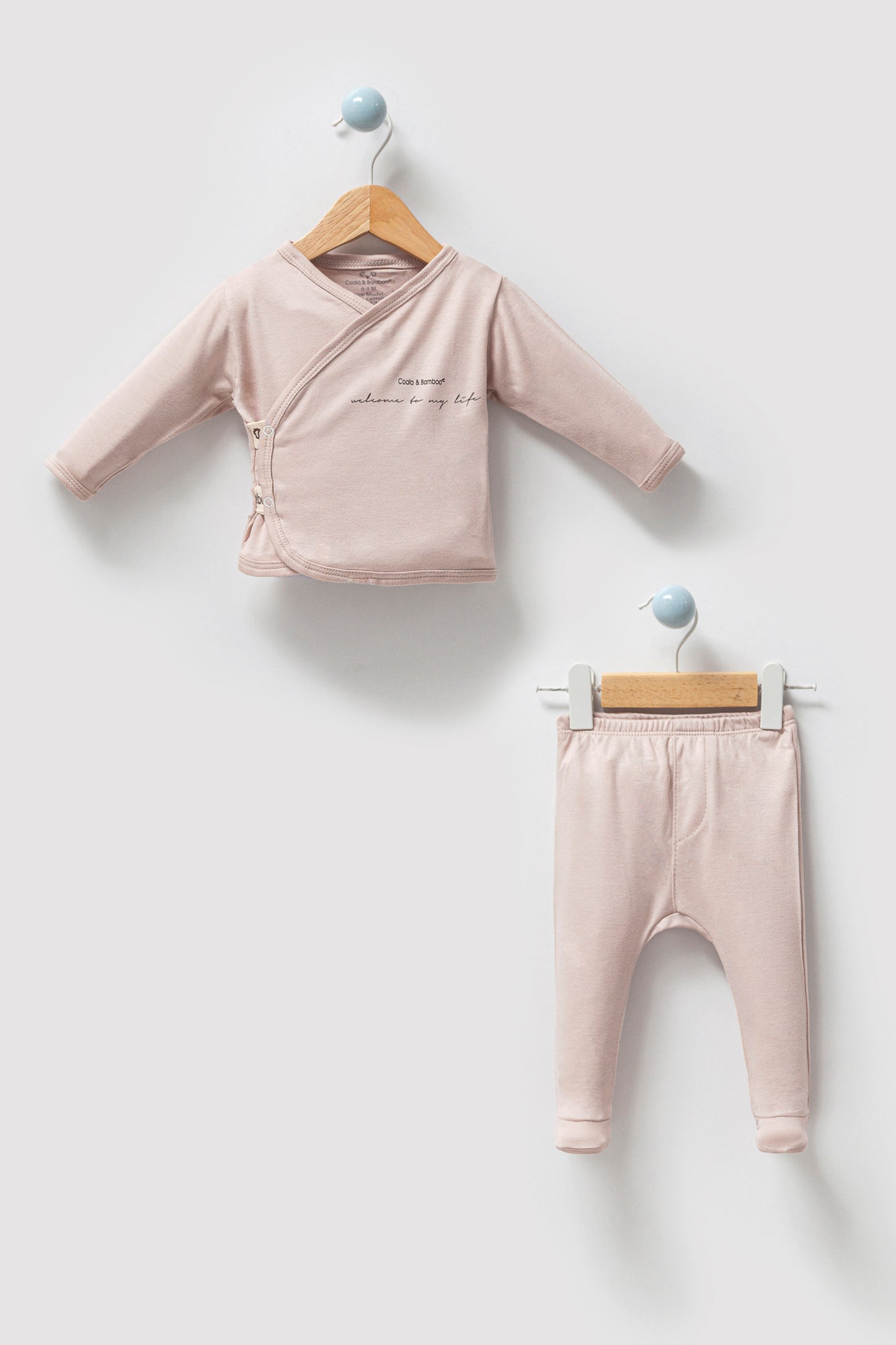 Baby Bodysuit Set Aged 0-3 Months- colored Stone