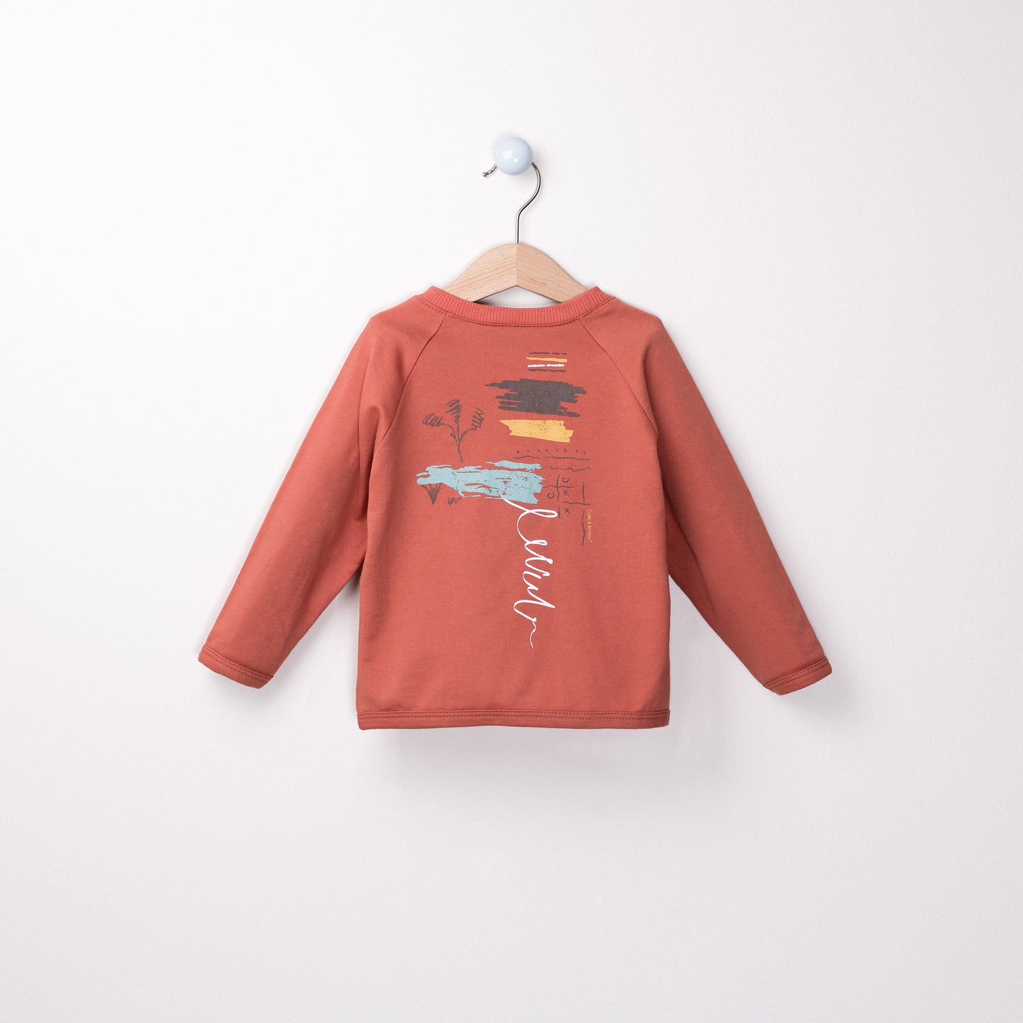 Back Printed sweatshirt  Aged 1 Yrs to 9 Yrs- Colored Dark Orange