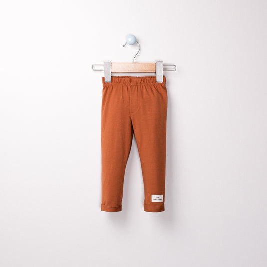 Modal Pants- Aged 3 M to 5 Yrs- Colored Cinnamon