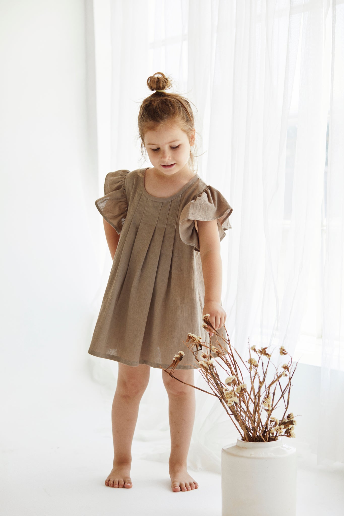 Bitola dress for girls Aged 1 Yr to 9 Yrs colored stone