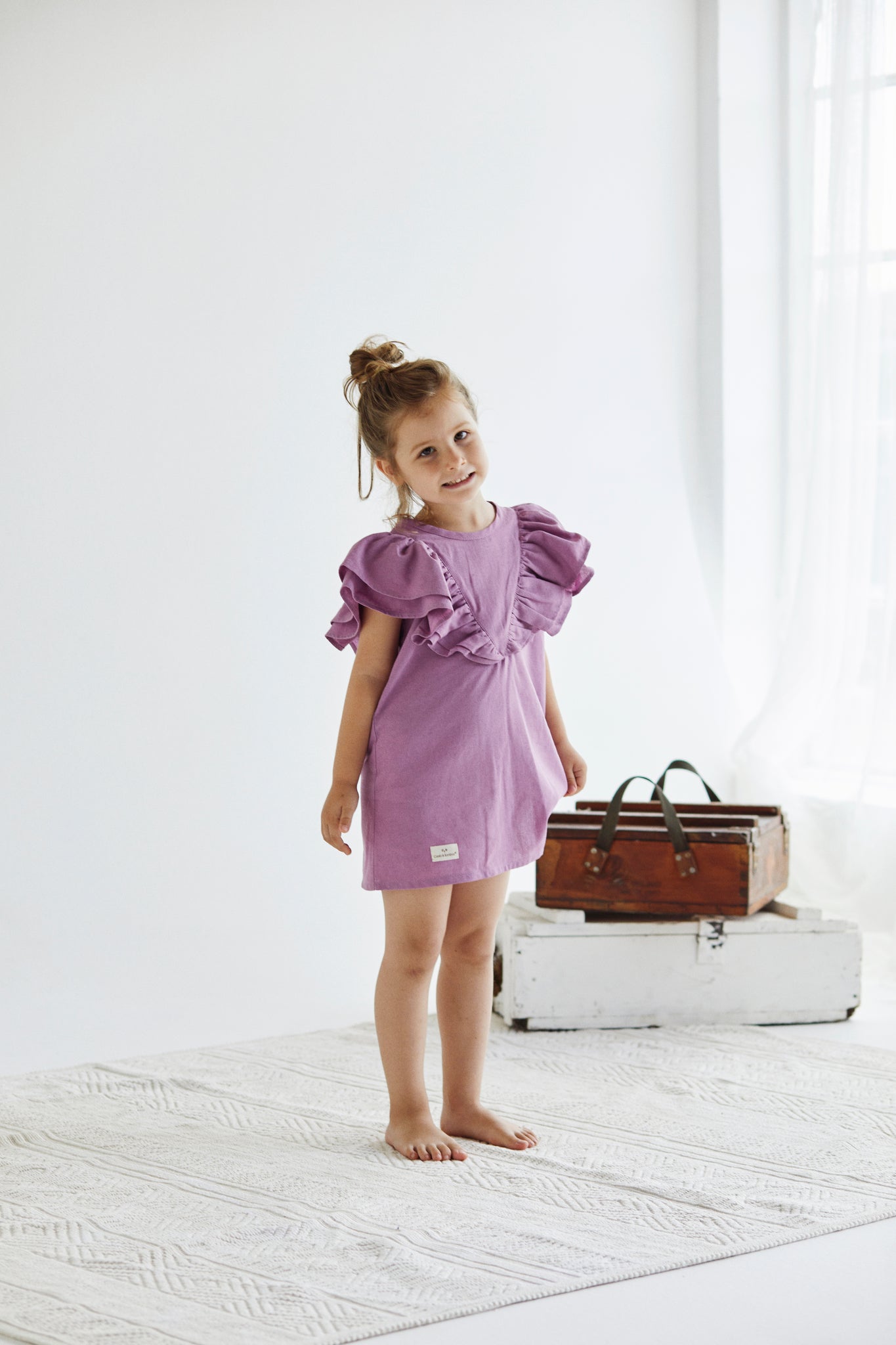 BONN dress for girls Aged 4 Yrs to 9 Yrs- Colored Purple