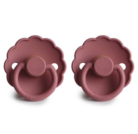 FRIGG Daisy Latex Baby Pacifier 2-Pack Cedar - Size: Size 1 (0-6 Months)