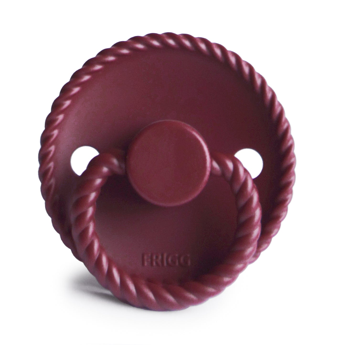 FRIGG Rope Silicone Baby Pacifier 1-Pack Sweet Cherry Size 1 (0-6 Months)