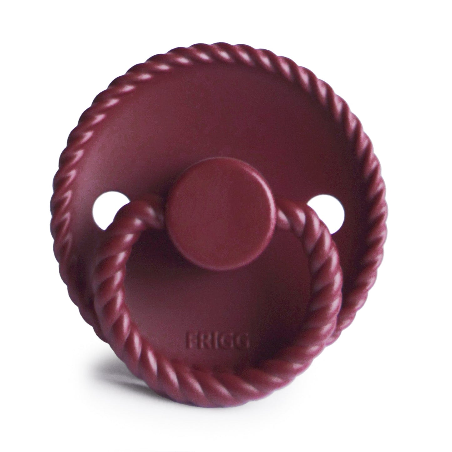FRIGG Rope Silicone Baby Pacifier 1-Pack Sweet Cherry Size 2 (6-18 Months)