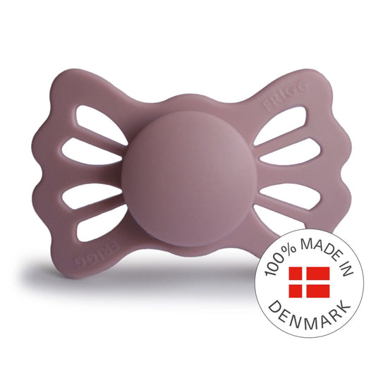 FRIGG Lucky Symmetrical Silicone Baby Pacifier Twillight Mauve Size 2 (6-18 Months)