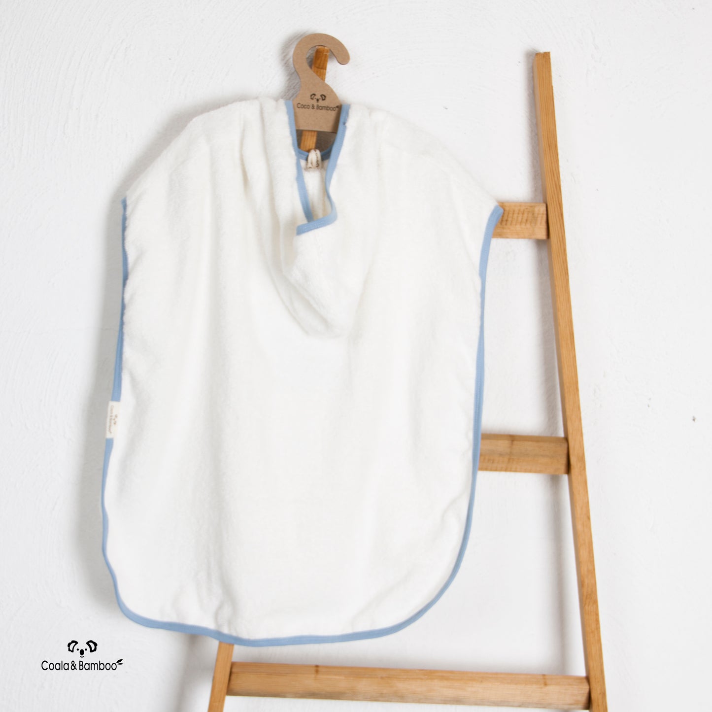 Bamboo Poncho -Aged 1 Yr to 7 Yrs- Colored Blue