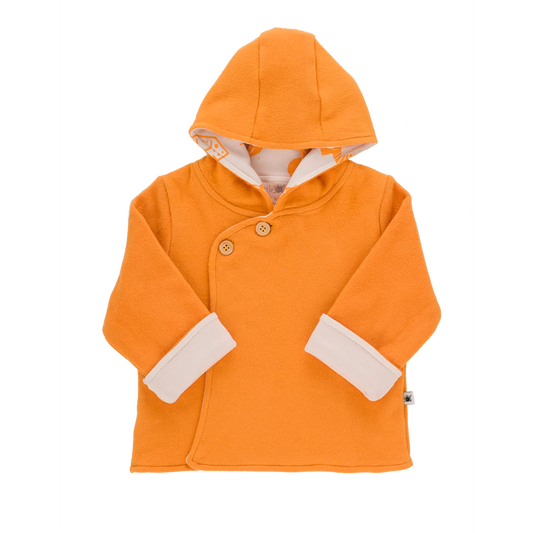 "Cozy" Double Layer Polar Fleece Jacket- Aged 6m to 2 Yrs- Colored  Orange