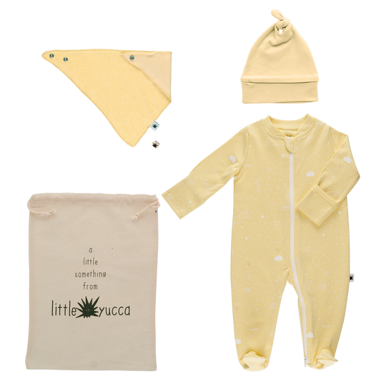 welcome baby born set made of organic cotton