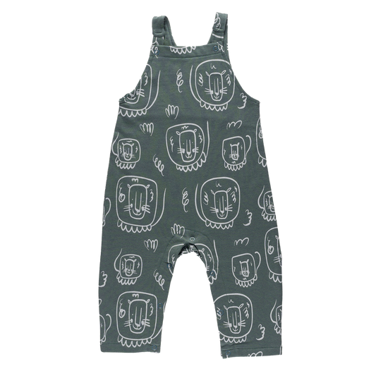 "Yucca" Dungarees Aged 3m to 12m Colored Dark Green