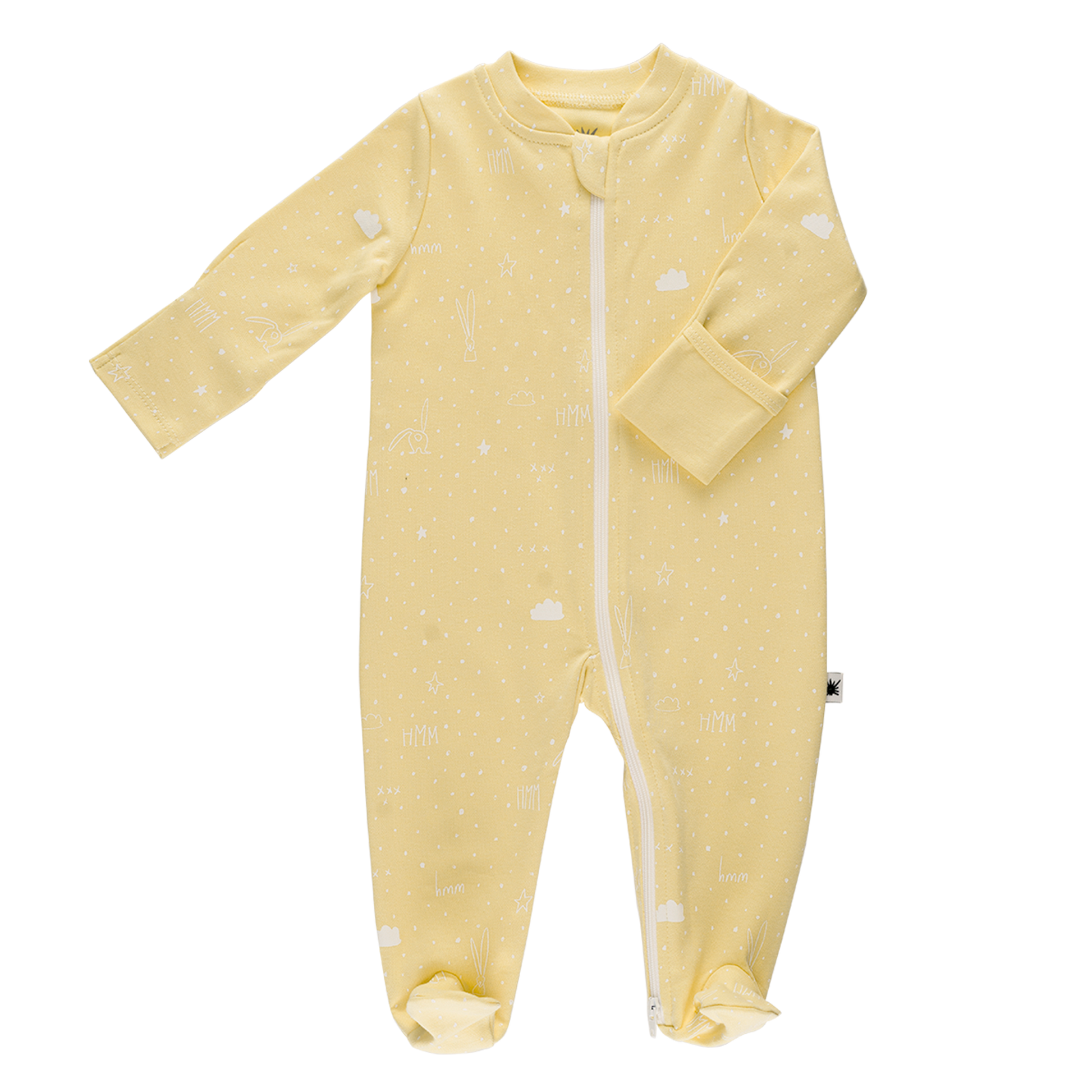 Footed Jumpsuit for baby girl and boy organic cotton