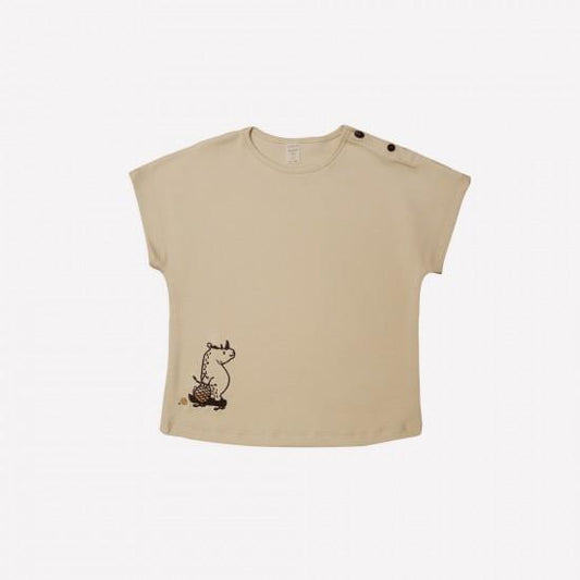 Organic Semolina ’Rhino’ Baby T-shirt - Aged 3m to 12m