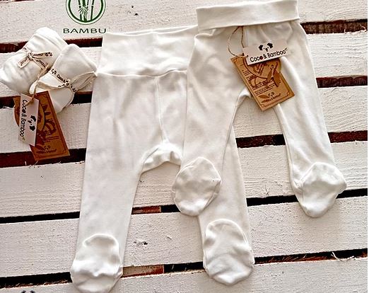 Unisex Bottom Pajamas with Booties for new born