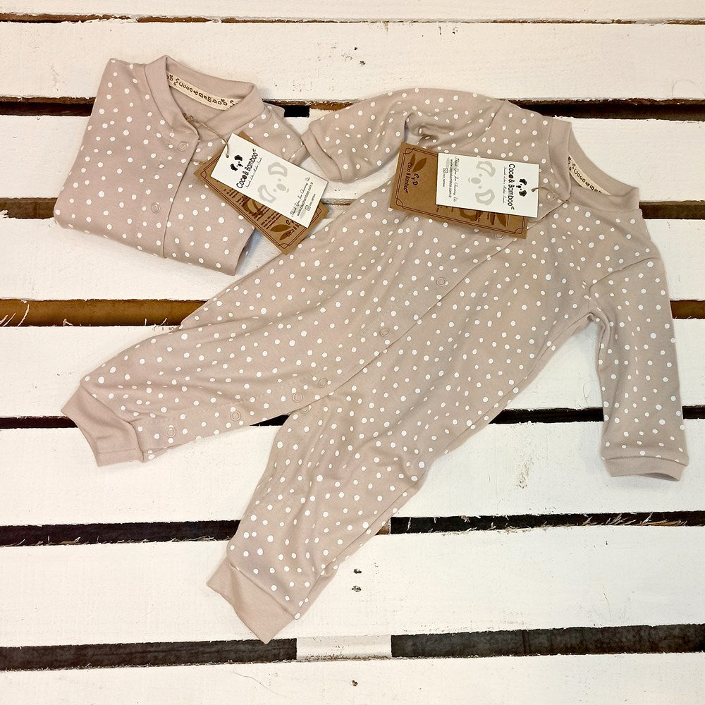 Bamboo Romper Point design - Aged 3m to 2 Yrs