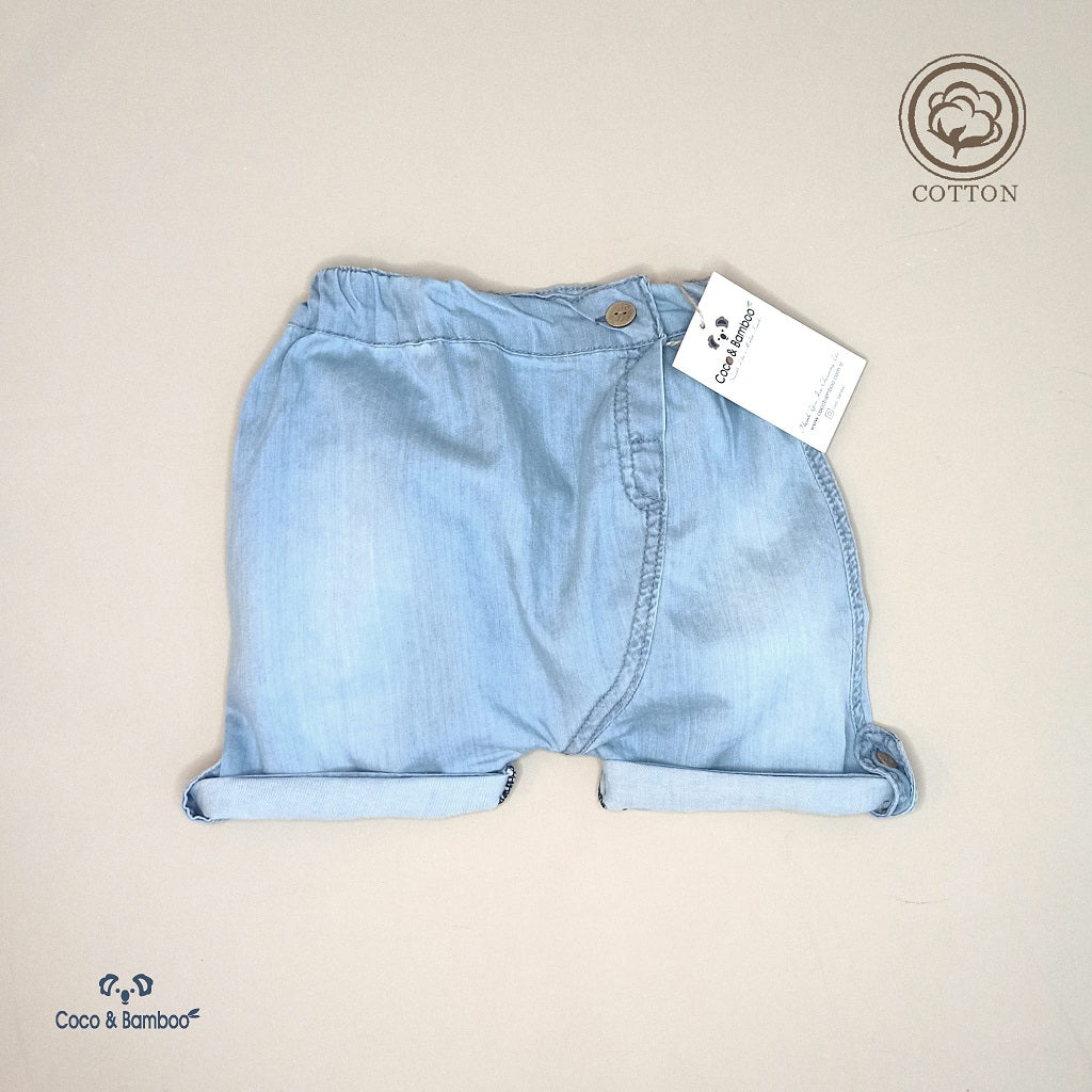 Sydney Jeans Short- Aged 9m to 3 Yrs- Colored Blue