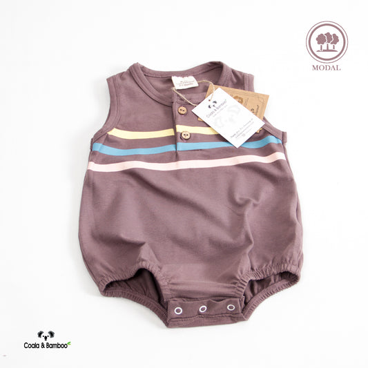 Printed Modal Body Aged 0m to 2 Yrs-colored Purple