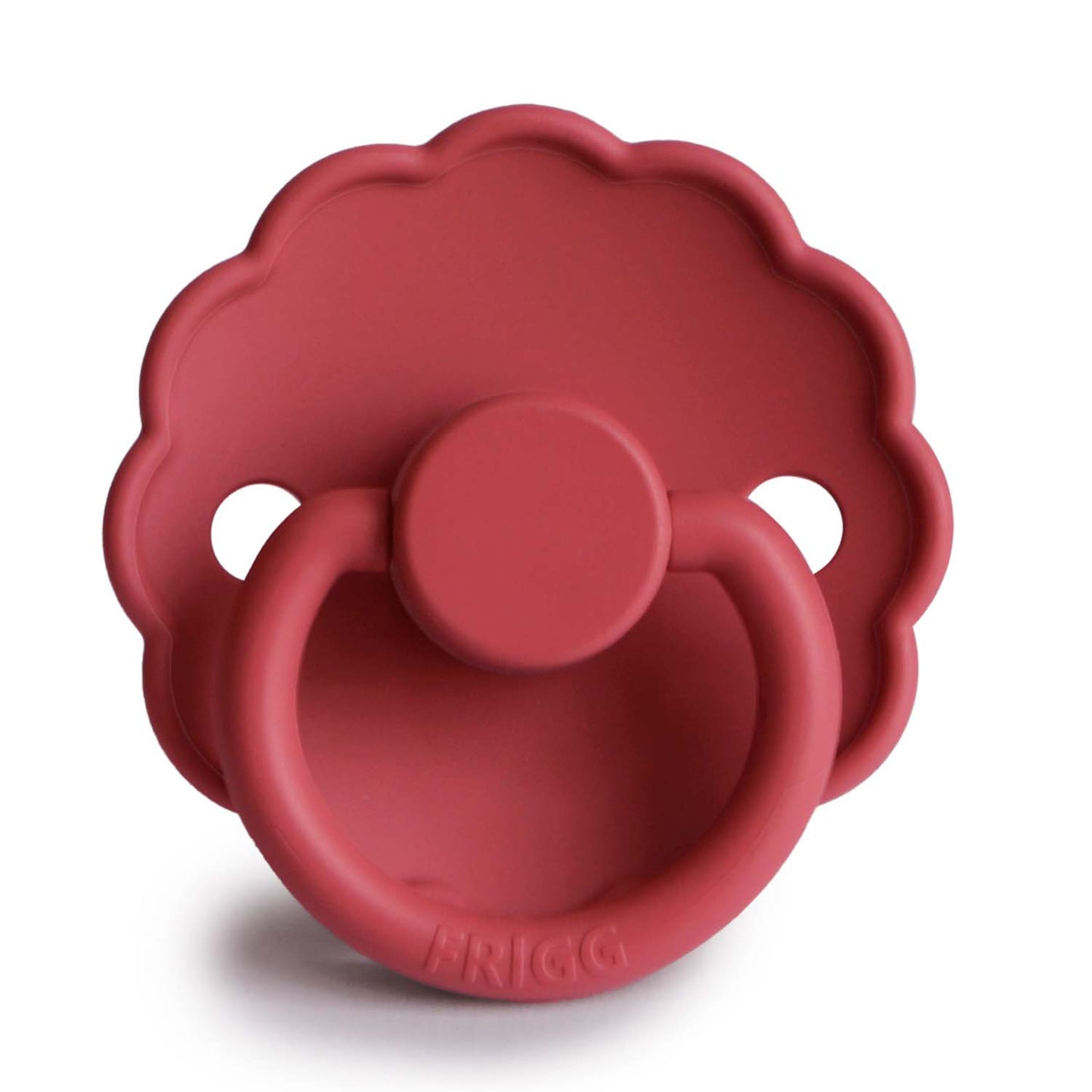 FRIGG Daisy Silicone Baby Pacifier 0-6M 1-Pack Scarlet - Size 1