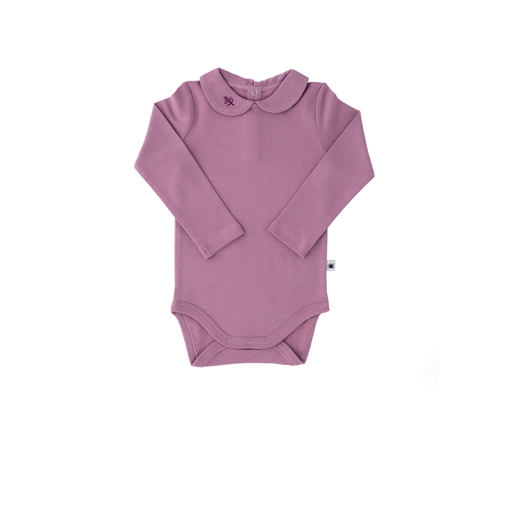 Lilac organic Onesie bodysuit for girls 