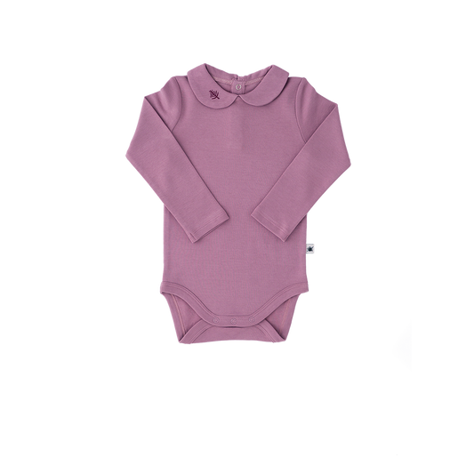Lilac organic Onesie bodysuit for girls 