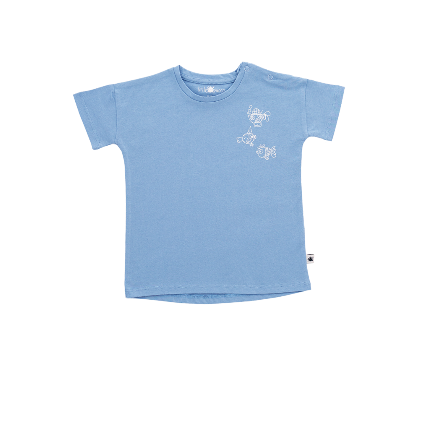 Comfy T-shirt -Aged 6m to 7 Yrs- Colored Cloud blue