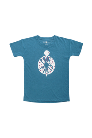organic Blue T-Shirt for boys and girls