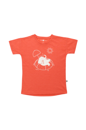 organic Cranberry T-Shirt for boys and girls