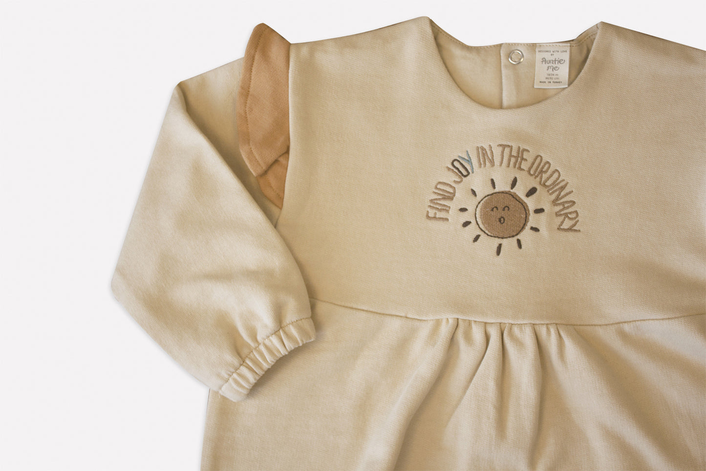 ’FIND JOY IN THE ORDINARY’ FRILL TOP - Aged 3m to 2 Yrs