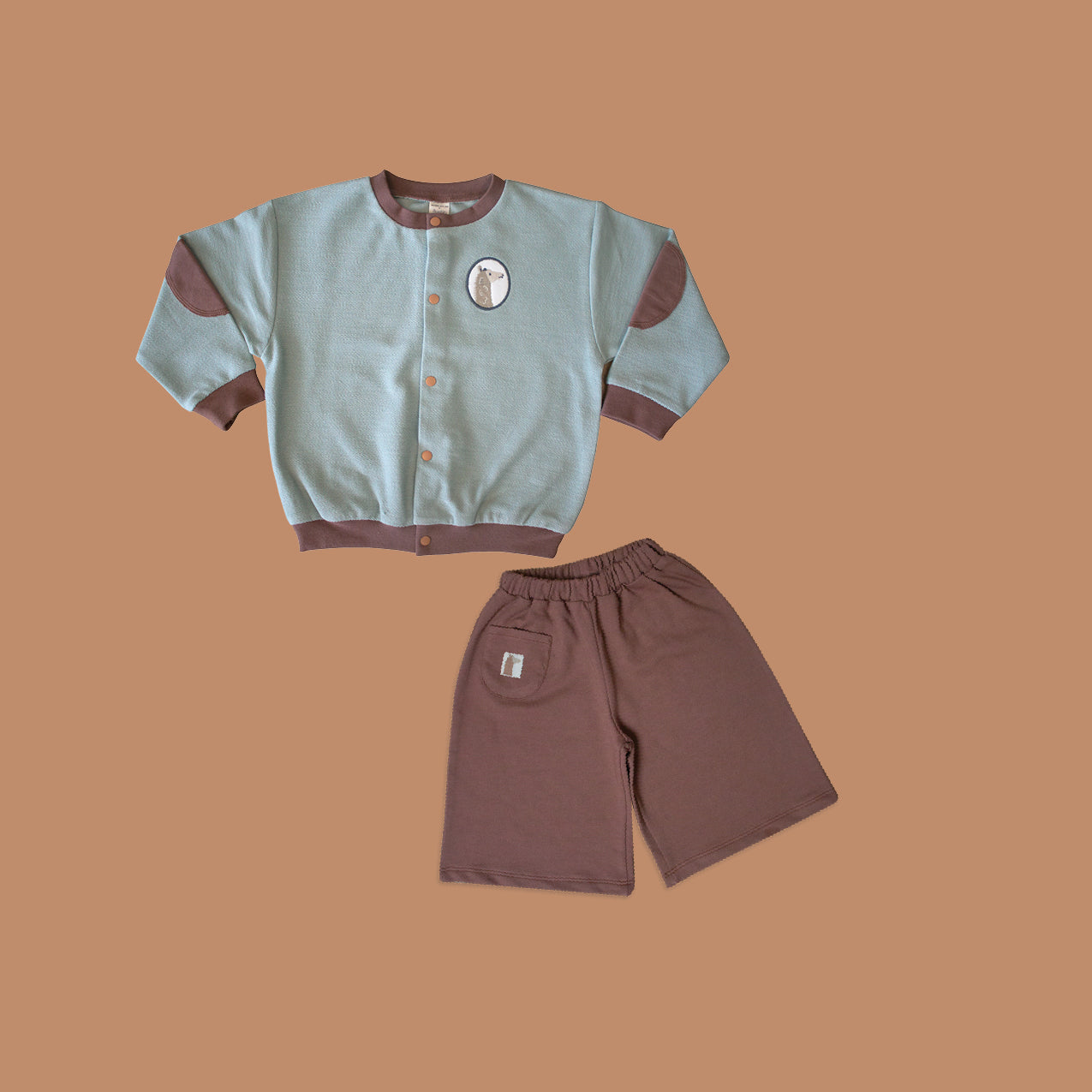 BELGIAN BLOCK ‘LAMA’ BOMBER JACKET - Aged 3m to 2 Yrs